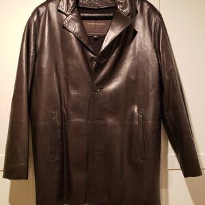 Men's Leather Three-Quarter Jacket
